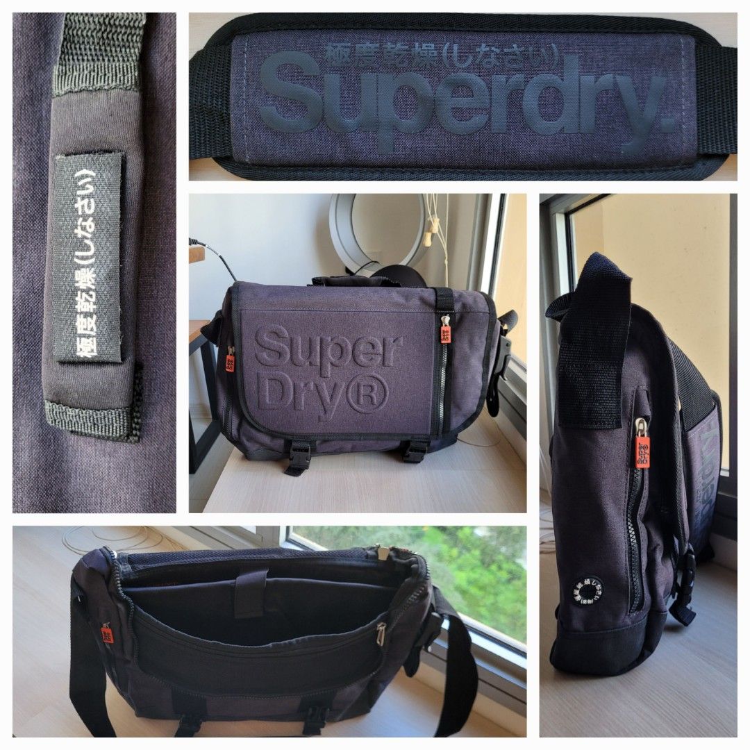 Superdry® Emboss Messenger Bag (Large), Men's Fashion, Bags, Sling