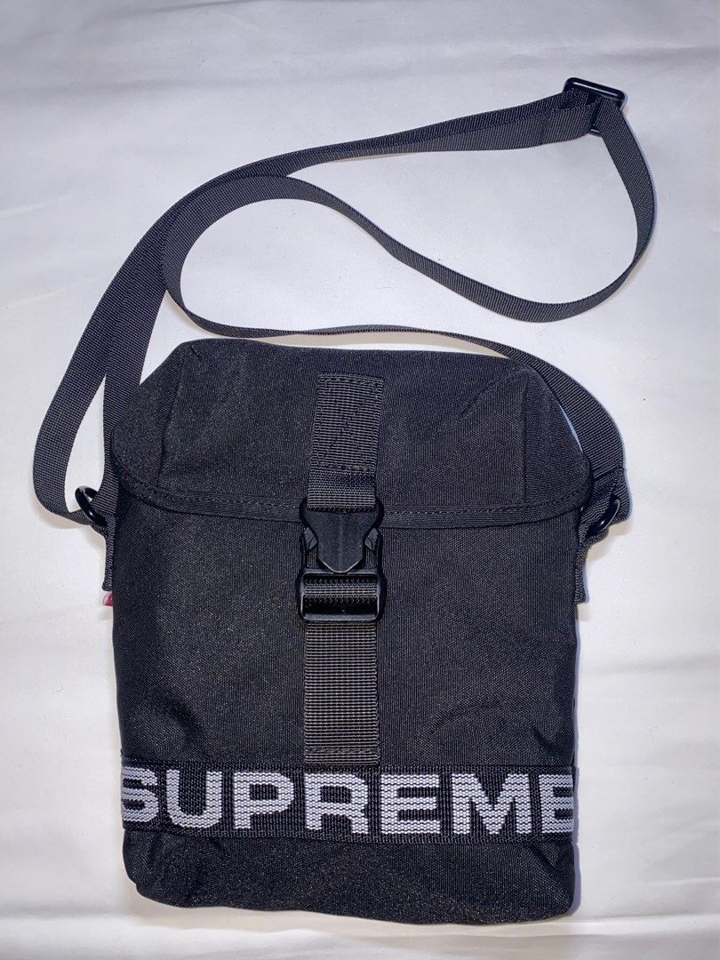 Supreme 23ss field side bag 黑色袋仔black 包, 名牌, 手袋及銀包