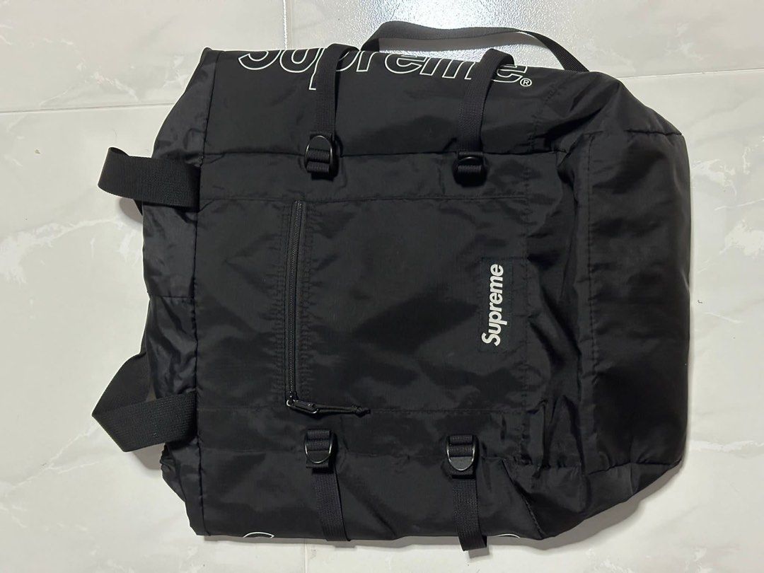 Supreme ss19 hot sale backpack black