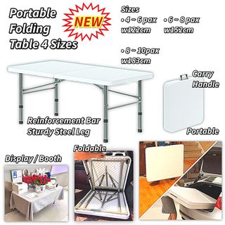 Foldable Dining Table Set Wooden Chair Space Saving Portable Stable ...