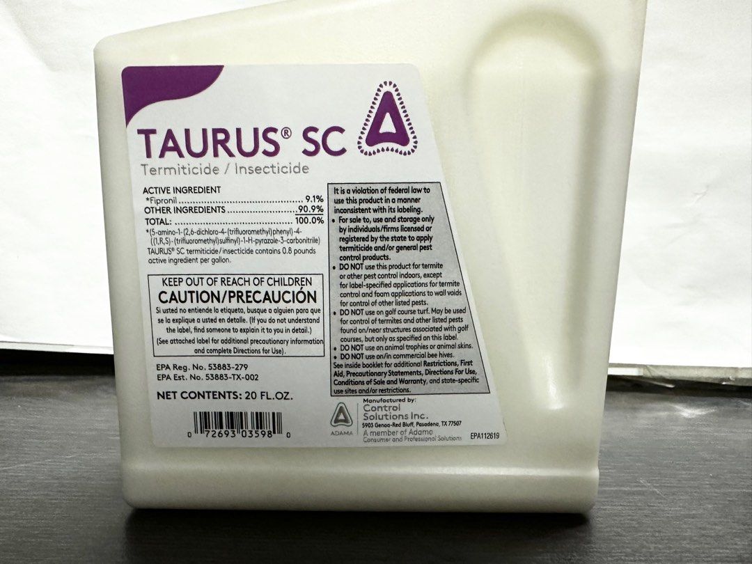 Taurus SC 03598 Termiticide / Insecticide, 20 fl. oz., Furniture & Home ...