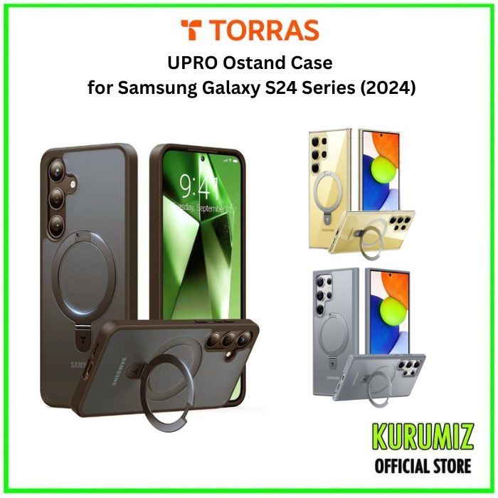 Torras UPro OStand Clear เคสสำหรับ Samsung Galaxy S24 Ultra