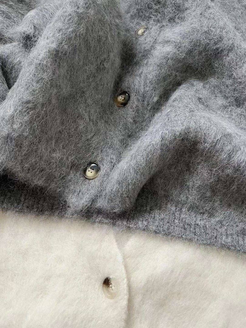 Toteme Boxy Alpaca Knit Cardi Cardigan, Women's Fashion