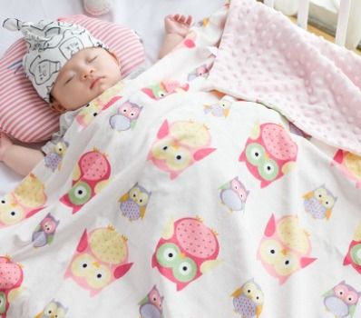 Ultra Fine Soft Short Plush Baby Blanket Baby Air Con Blanket