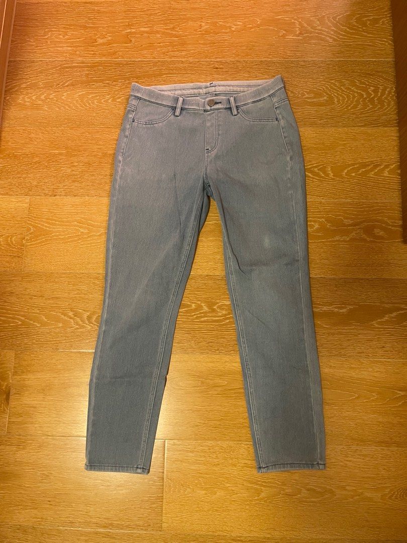 ANN4450: uniqlo S size stretchable light grey jegging, Women's Fashion,  Bottoms, Jeans & Leggings on Carousell