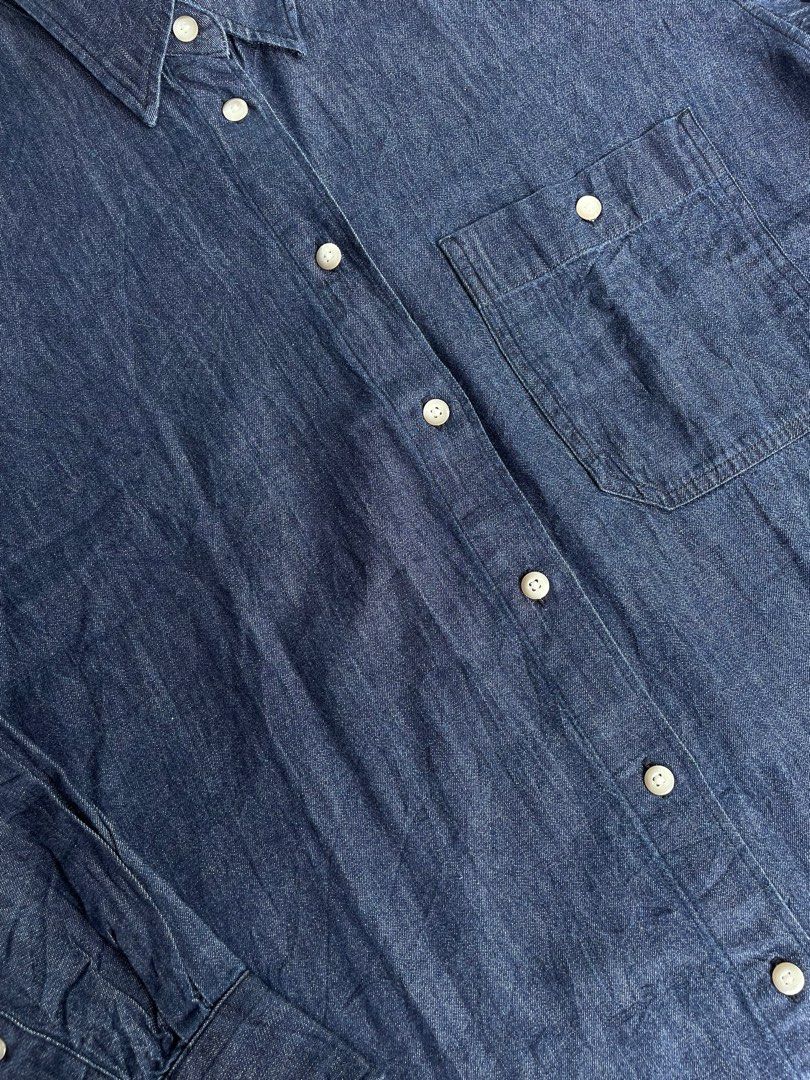 Uniqlo U denim shirt pullover not sugar cane Levis wrangler Toyo enterprise hysteric glamour selvedge nudie avirex alpha industries issey miyake comme