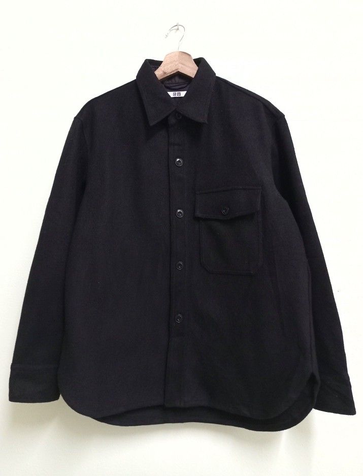 Uniqlo long sleeve fleece shirt jacket new arrivals