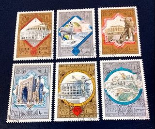 USSR 1979 - Olympiada-80."Tourism Around the Golden Ring" 6v. (used) COMPLETE SERIES