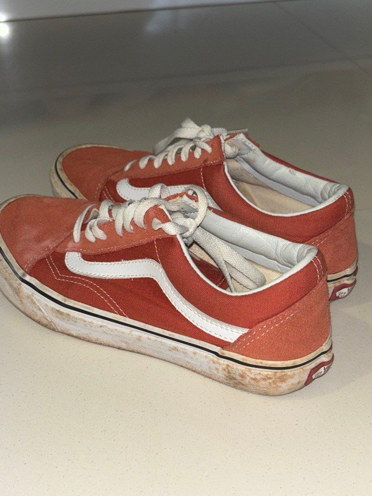 Red vans shoes for women online