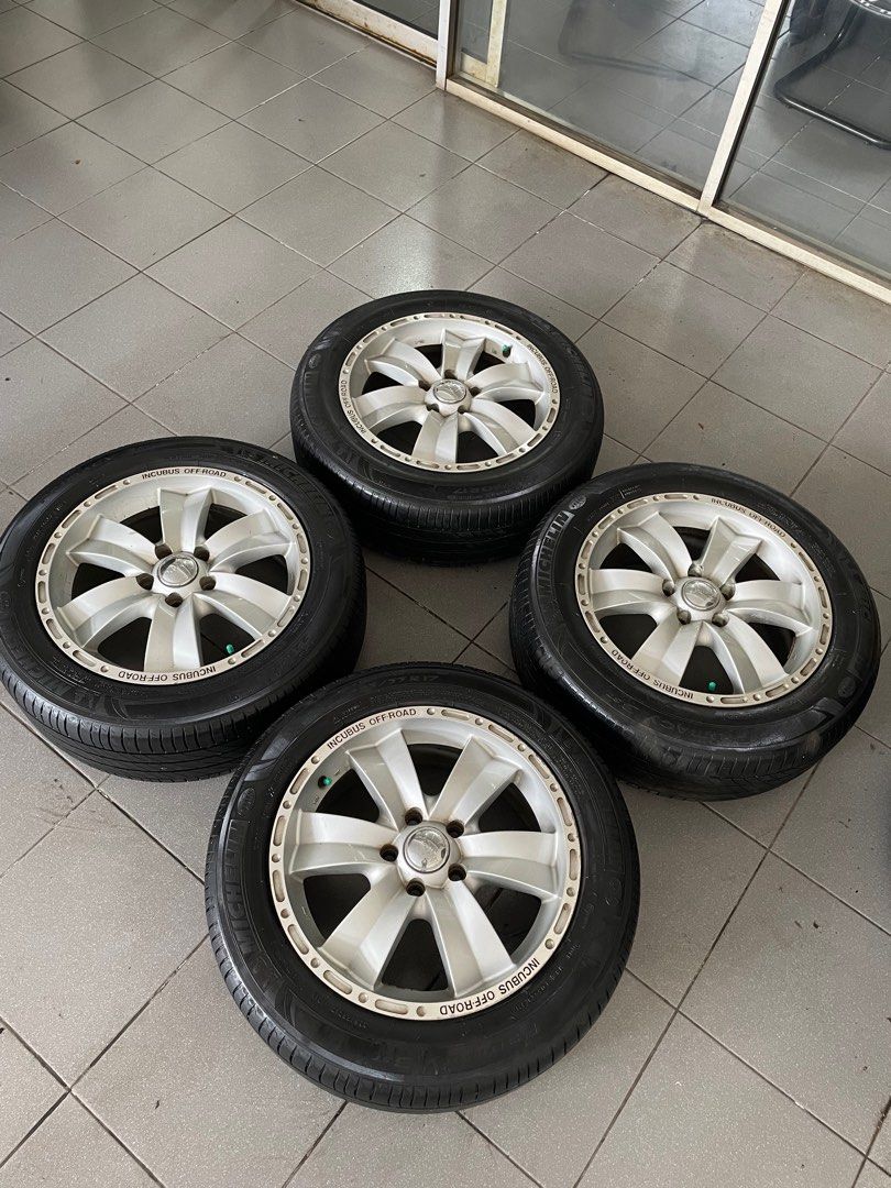 velg + ban R17 michelin universal, Aksesoris Mobil di Carousell