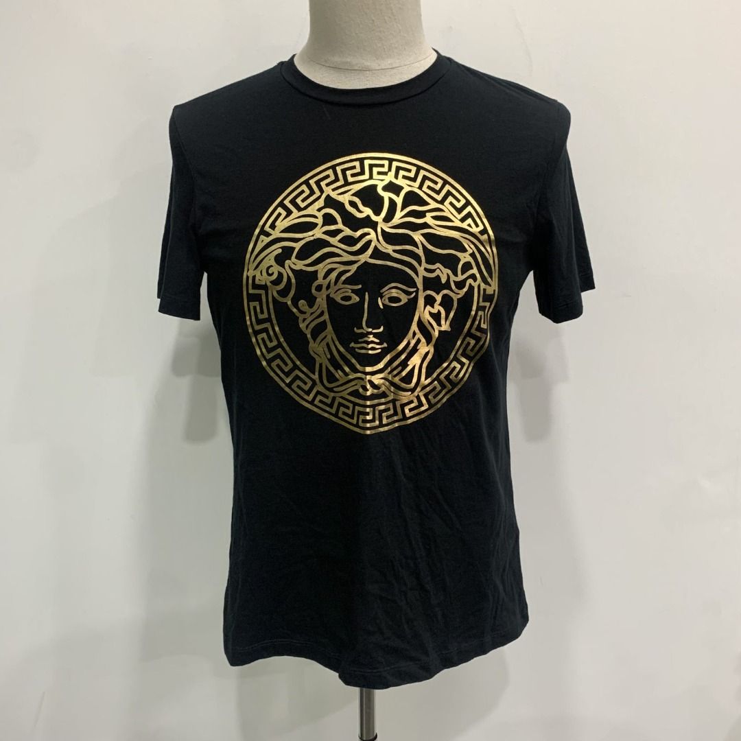VERSACE BLACK MEDUSA 42 T SHIRT 247000031 KM Men s Fashion Tops Sets Tshirts Polo Shirts on Carousell