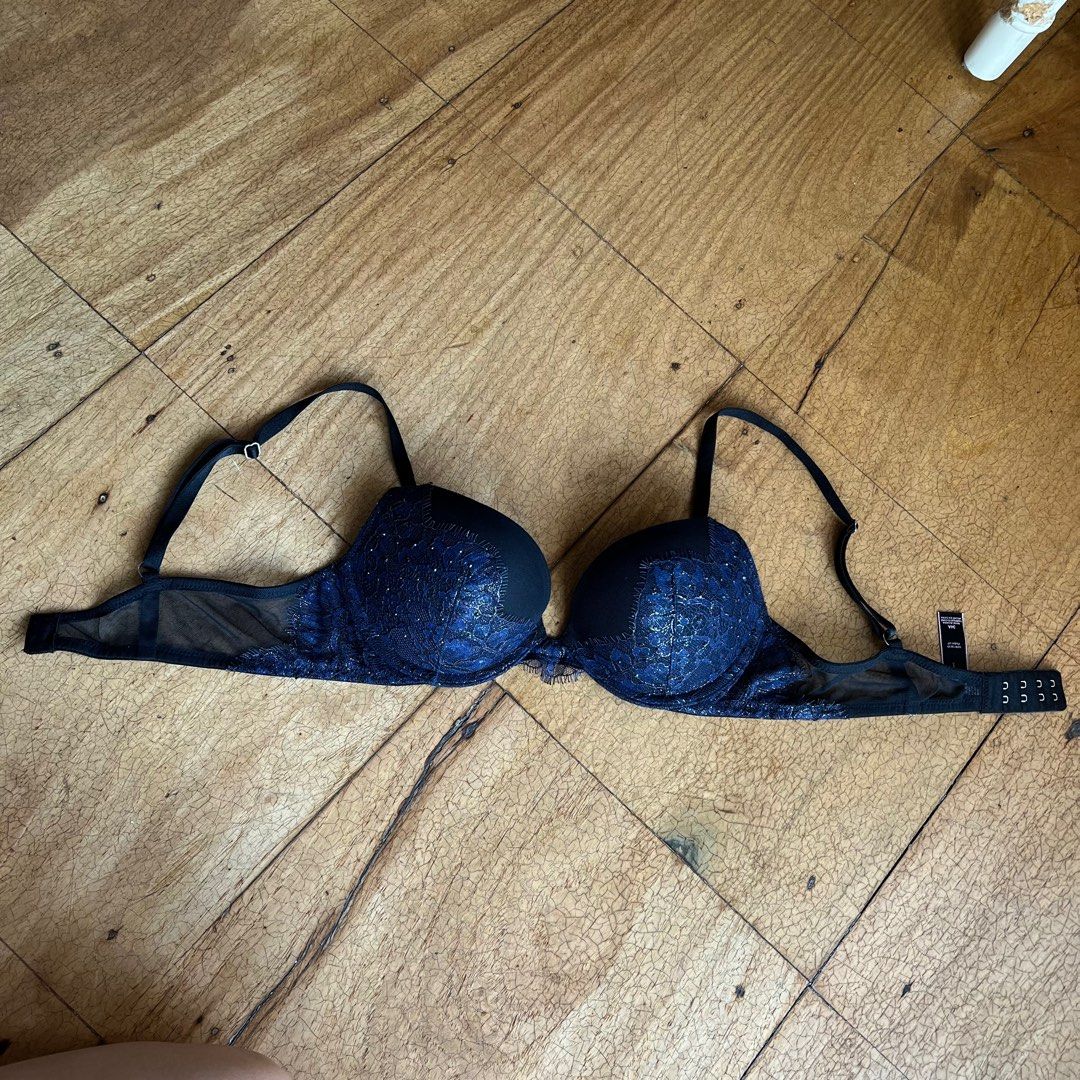Victoria's Secret 34A Very Sexy Push Up Bra Lace Blue, Women's