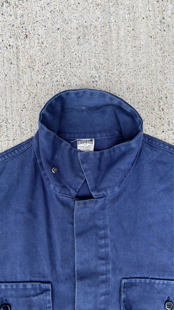 French worker discount jacket blue