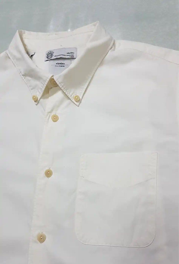 Visvim Spring-Summer 2017 Lungta B.D. Lightning Shirt Giza (Category: Formal Shirts) located in Manila. Submitted by greatergoodph (Listing ID 1281235683, Image 3). Description: Want to Sell: Visvim Spring-Summer 2017 Lungta B.D. Lightning Shirt Giza Tagged Size: 1 or Small Color: Ivory Condition: 9/10(Still in good condition. Please refer to all the detailed pictures I posted.) Material: Shell-88% Cotton,12% Linen. Componentry-100% Cotton. Made 