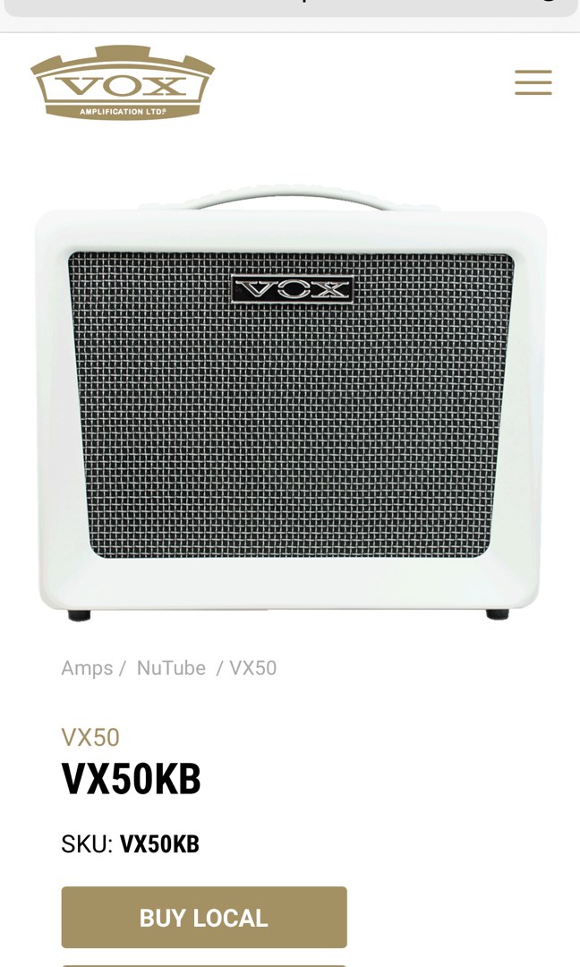Vox store keyboard amp