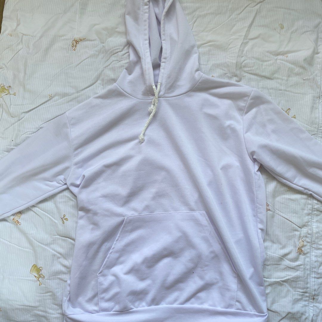 White drawstring new arrivals hoodie