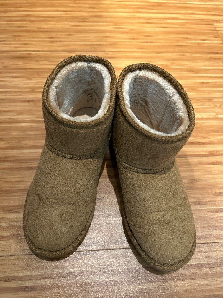 Winter fleece Boots low cut ankle Women s Fashion Footwear Boots on Carousell