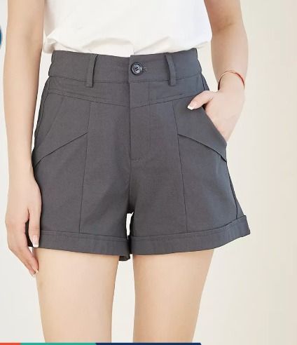 Women casual shorts high waist Korean basic ladies short pants