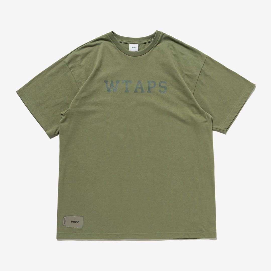 WTAPS 23SS COLLEGE / SS / COTTON Olive Drab 02, 男裝, 上身及套裝