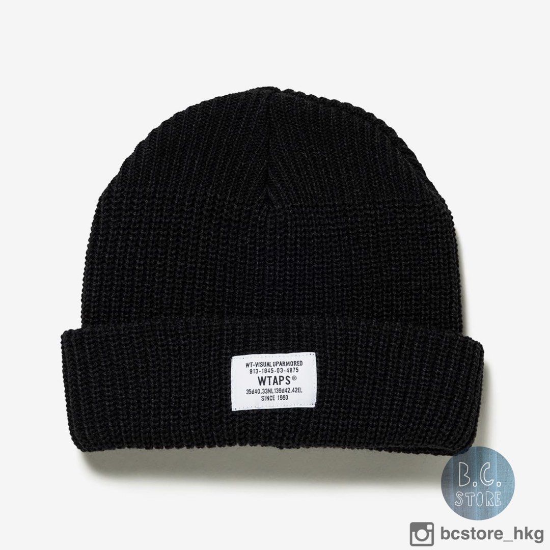 安い商品WTAPS ダブルタップス 20SS ブラック 黒 ビーニー ニット帽 帽子 帽子