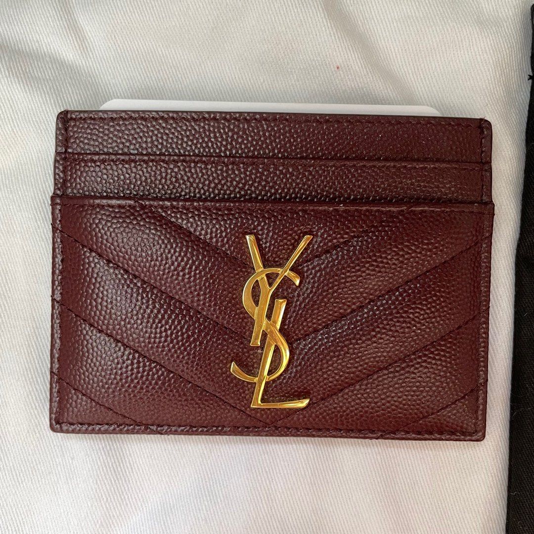 Ysl tortoise on sale card holder