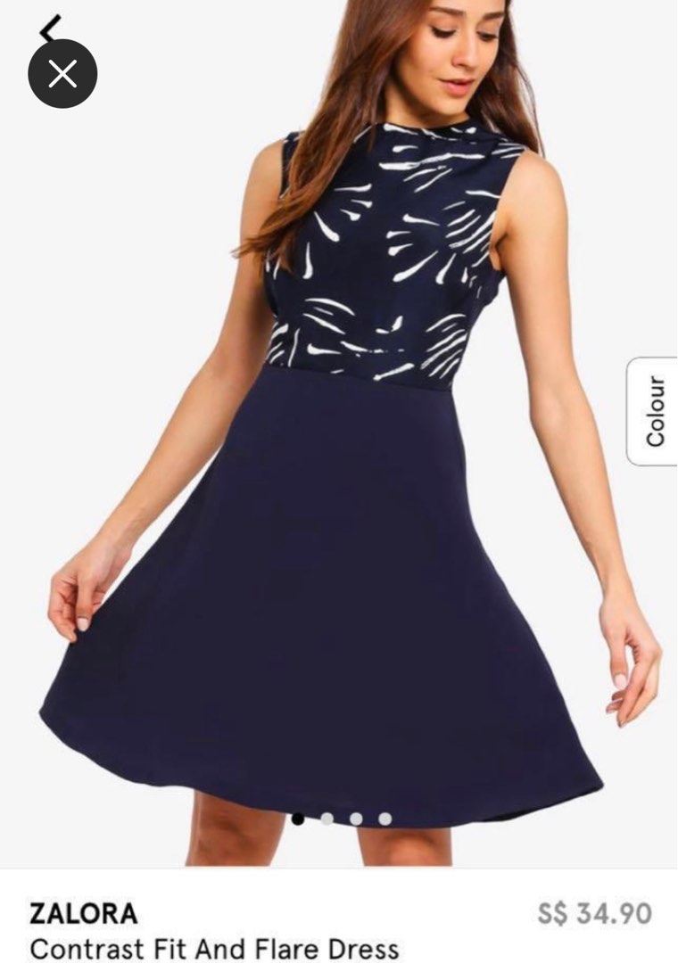 Zalora fit shop and flare dress