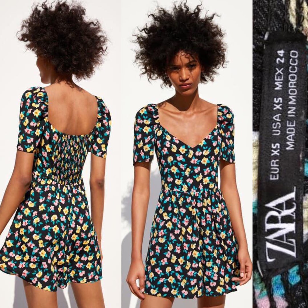 Zara 2025 floral romper
