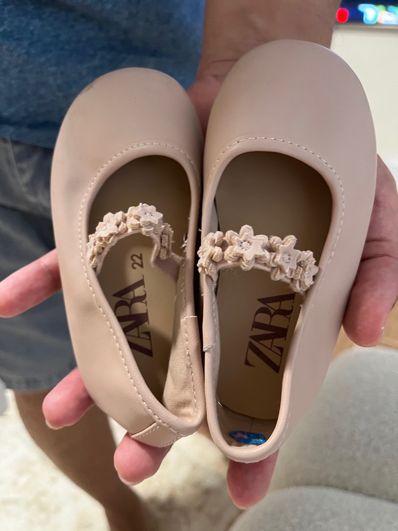 zara beige flats