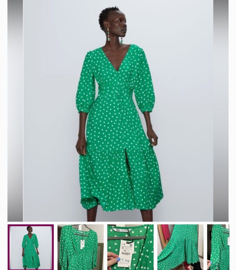 Zara Polka Dress Women s Fashion Dresses Sets Dresses on