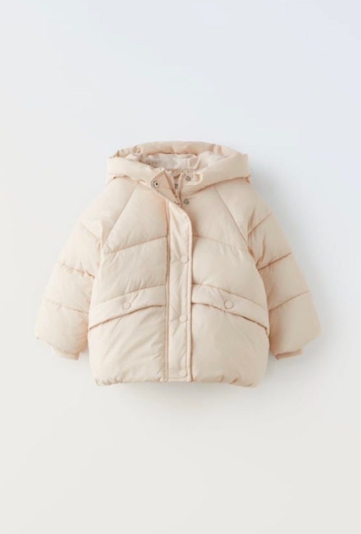 Zara Kids Winter Jacket (ecru colour), Babies Kids, Babies