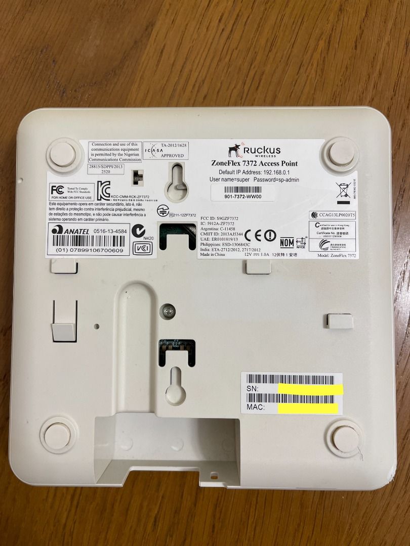 Ruckus Wireless ZoneFlex 7372 Access Point (Dual Band