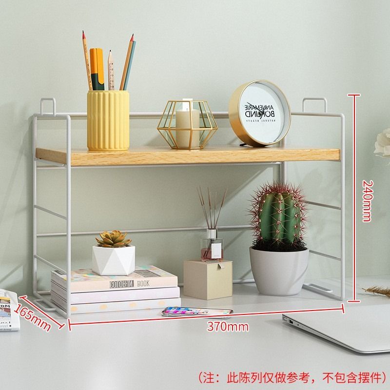 Desktop shelf organizer top