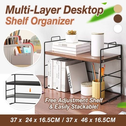 Desktop shelf organizer deals