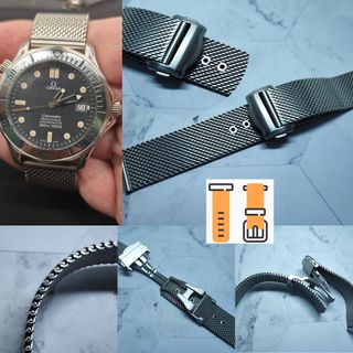 20mm OMG 型 米蘭錶帶 2.5mm厚  1/1  Omega 鯊魚錶帶 米蘭錶帶 適用 : Rolex Panerai Omega IWC Tudor Seiko 錶帶64245340870785110