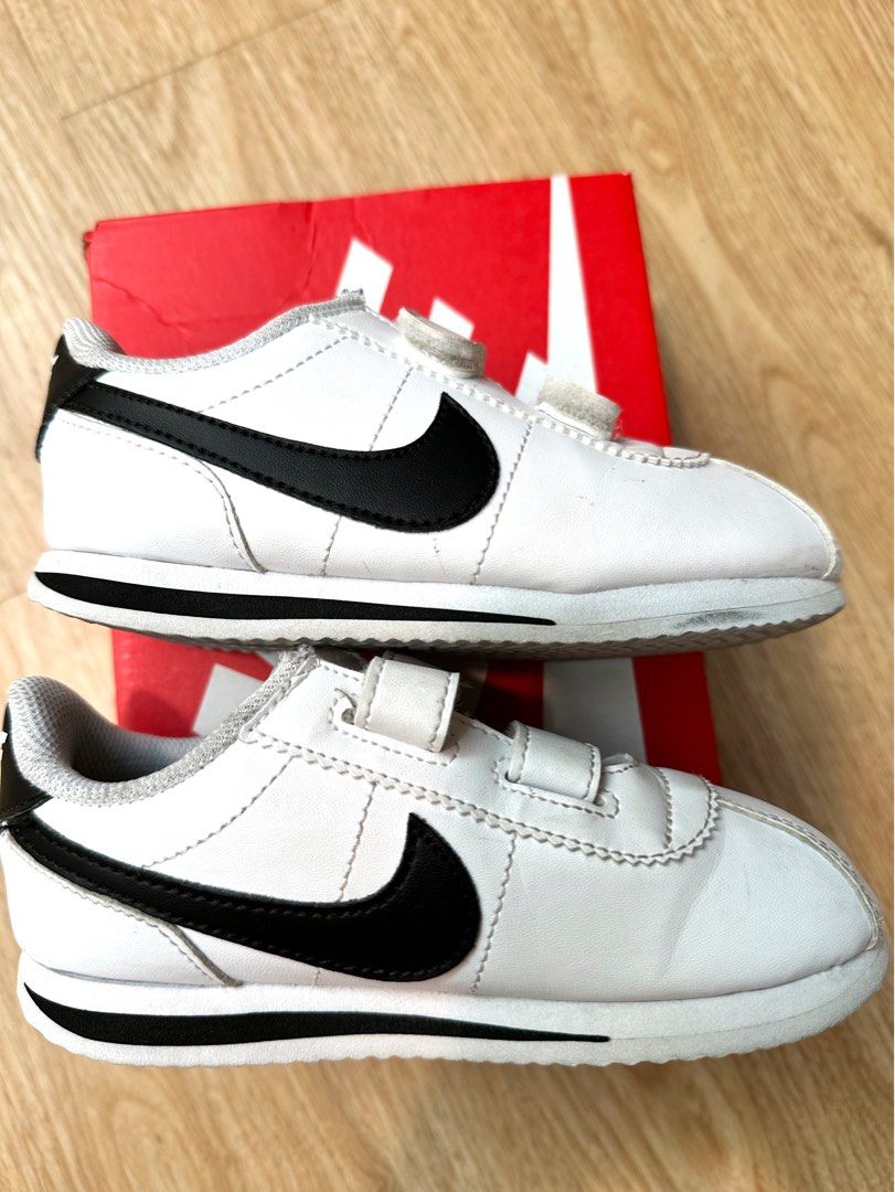 2 3yo Nike Cortez Basic Kids White sports shoes children boys CNY