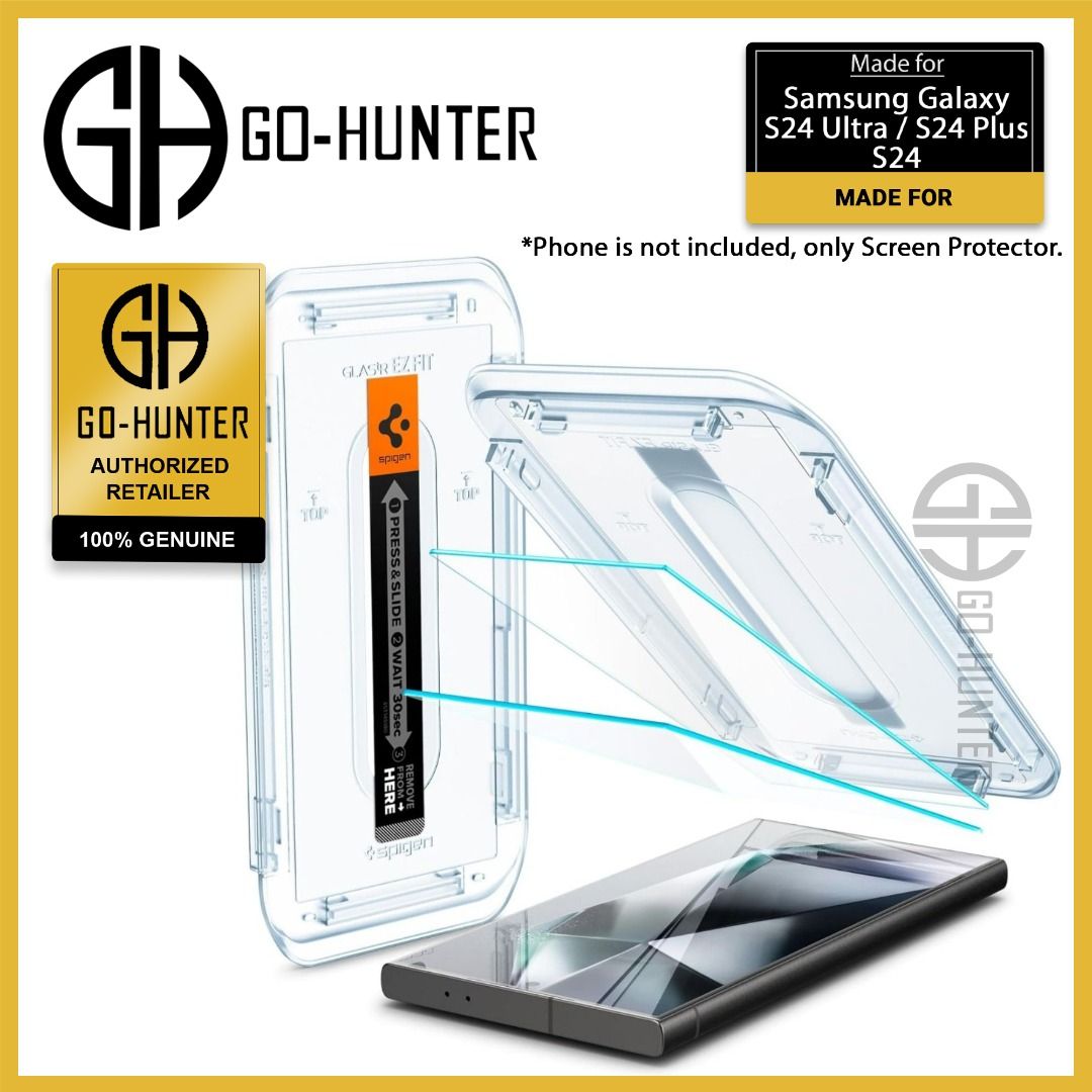 Buy SPIGEN Galaxy S24 Ultra Screen Protector, 2024 Genuine EZ Fit HD  Tempered Glass 2PCS for Samsung - MyDeal