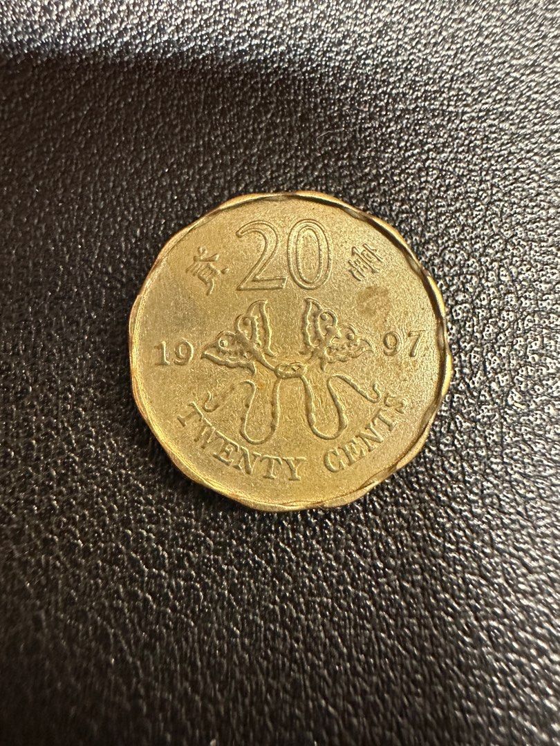 珍藏品，罕有97年回歸紀念幣錯體兩毫, 興趣及遊戲, 收藏品及紀念品, 錢幣- Carousell