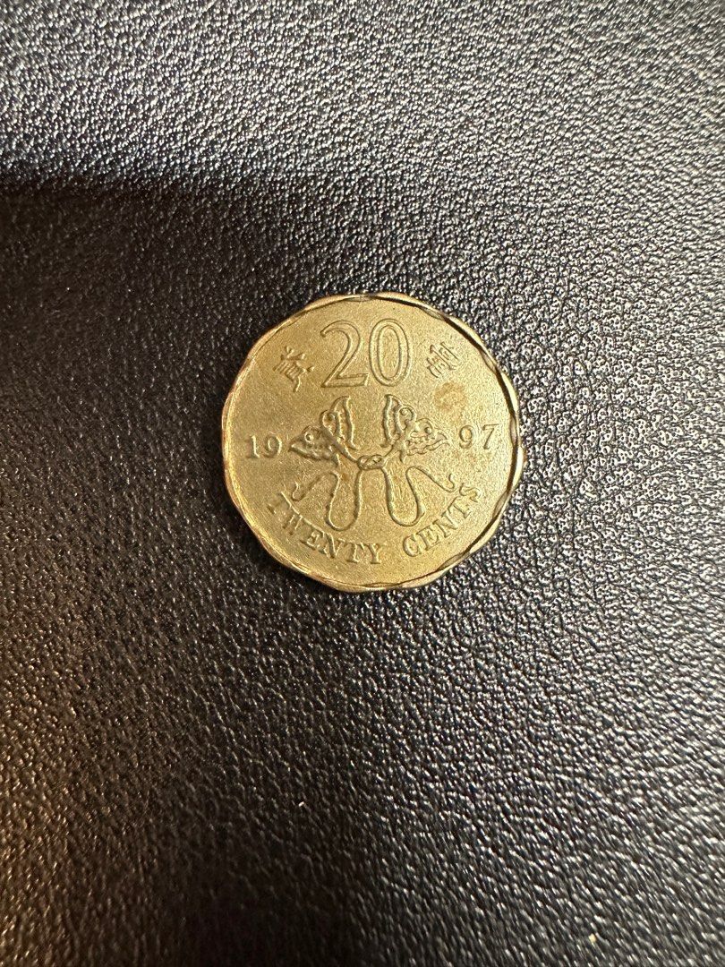 珍藏品，罕有97年回歸紀念幣錯體兩毫, 興趣及遊戲, 收藏品及紀念品, 錢幣- Carousell
