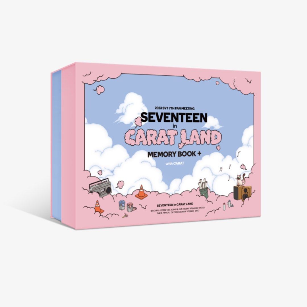 (預訂) 2023 SVT 7TH FAN MEETING SEVENTEEN in CARAT LAND MEMORY BOOK+ DIGITAL  CODE 2023 克克拉島回憶錄