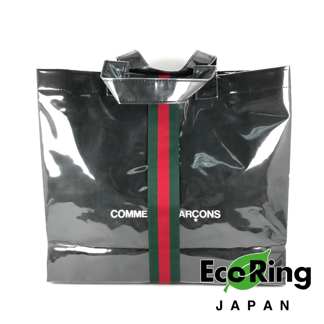 ☆ Gucci x Comme des Garçons 古馳Black PVC Tote Bag 黑色PVC托特袋
