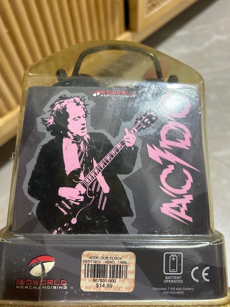 AC/DC twin bell alarm clock, Hobbies & Toys, Music & Media, Music ...