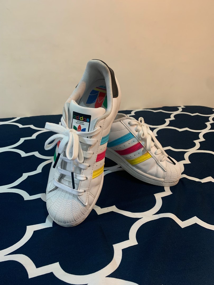Superstars rainbow stripes online