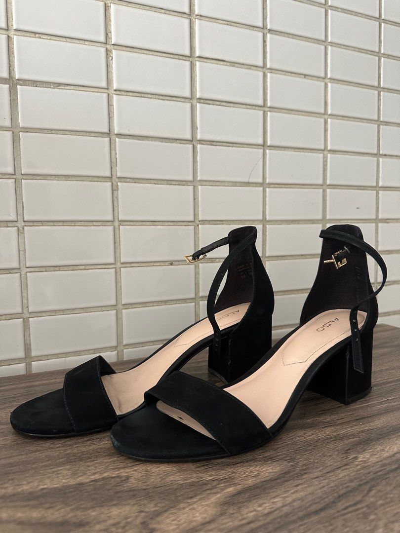 Aldo Black Heels Women s Fashion Footwear Heels on Carousell