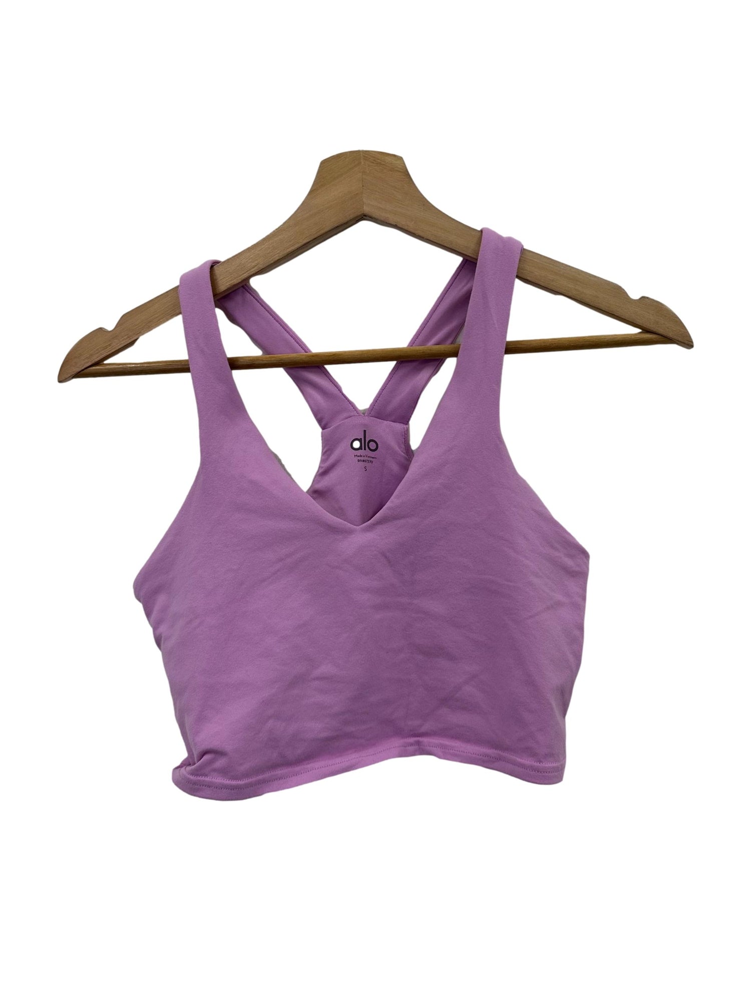 Alo Lilac Purple V Back Sports Bra, Women's Fashion, Activewear on Carousell