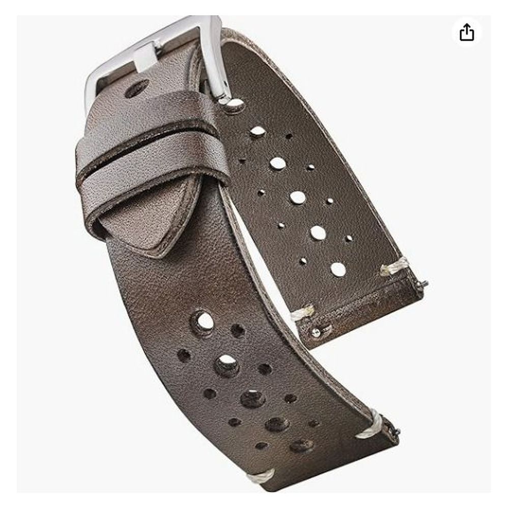 Full grain sales leather watch band