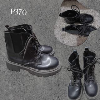 Ankle length Black Combat Boots