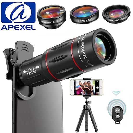 apexel monocular zoom lens 18x25 (Category: Lens & Kits) located in Quezon City. Submitted by reginasndg (Listing ID 1281618912, Image 1). Description: 18 x 25 apexel zoom lens Complete kit Perfect for concert goes Never used Rfs: not compatible with my phone Negotiable dm.