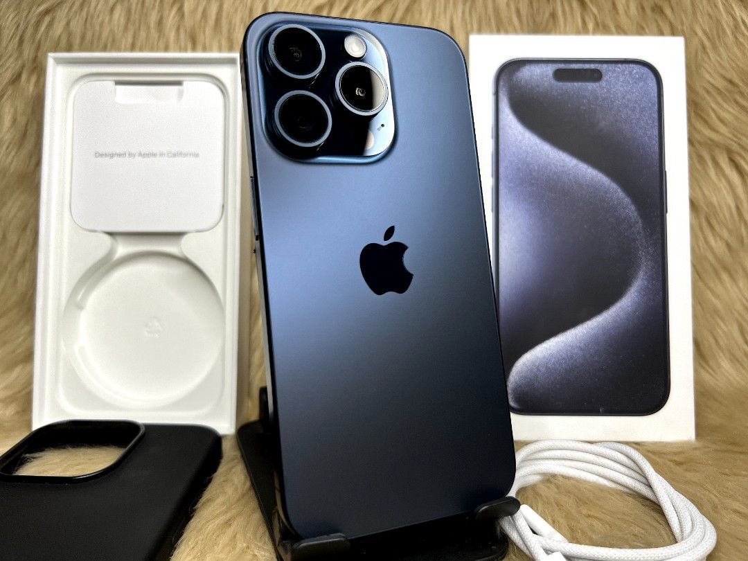Apple iPhone 15 Pro (128 GB) - Blue Titanium : : Electronics