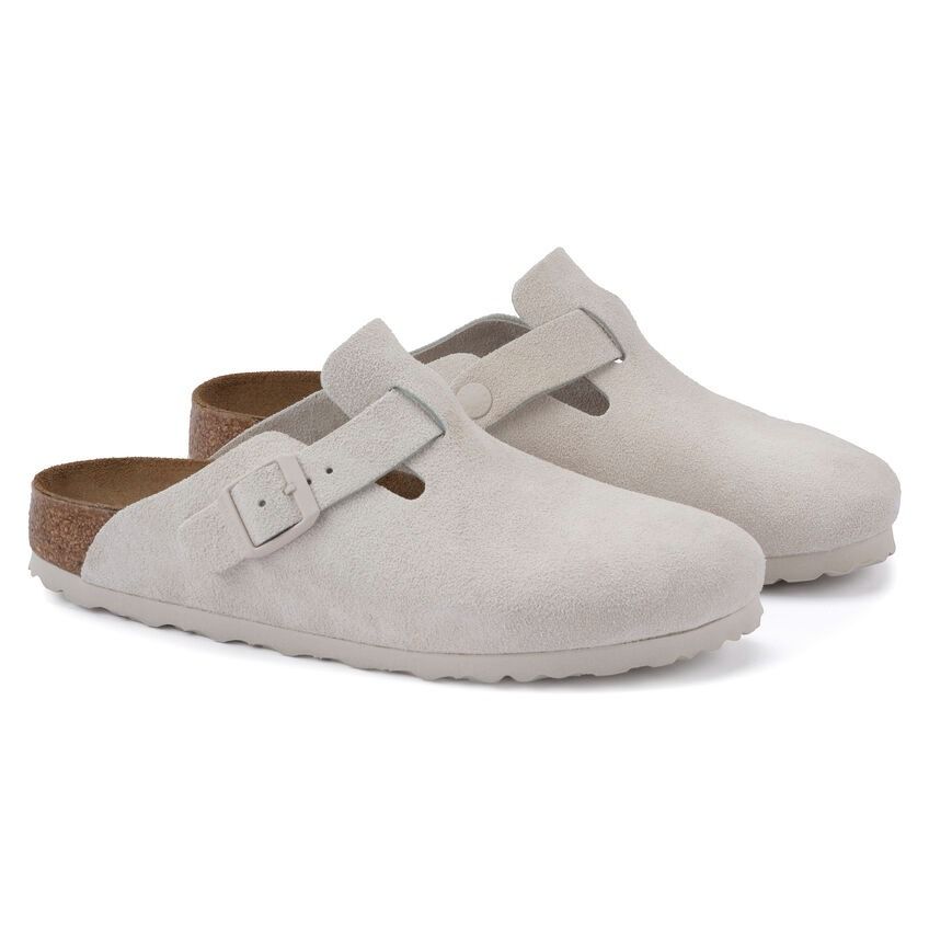 White hotsell suede birkenstocks