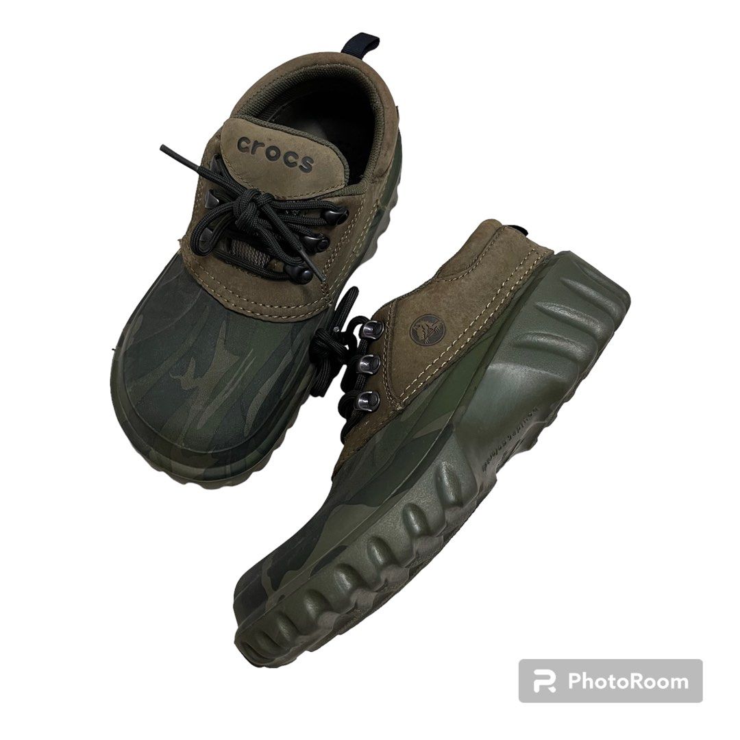 Authentic Crocs Camo Shoes Men s Fashion Footwear Sneakers on